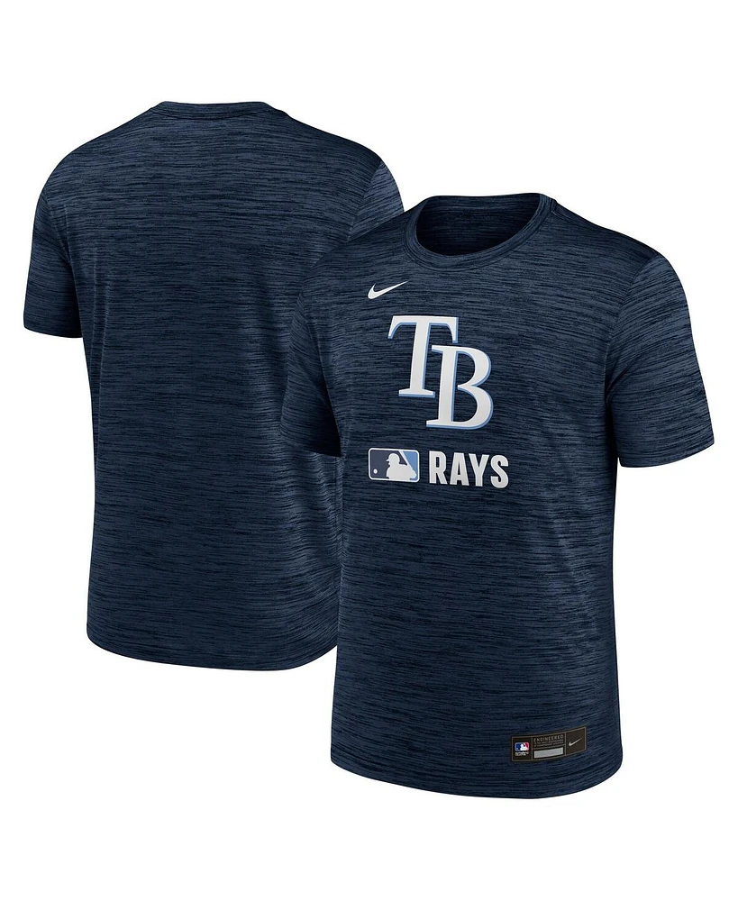 Nike Men's Navy Tampa Bay Rays Authentic Collection Velocity Performance Practice T-Shirt