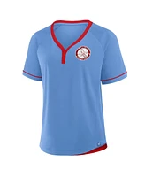 Fanatics Women's Light Blue St. Louis Cardinals Cooperstown Collection League Diva V-Neck T-Shirt