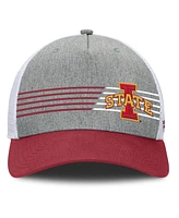 Fanatics Men's Heather Gray/Cardinal Iowa State Cyclones Profile Trucker Adjustable Hat