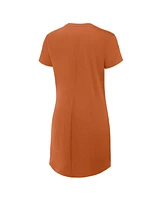 Fanatics Women's Texas Orange Longhorns Relaxed Fit Drape T-Shirt Dress