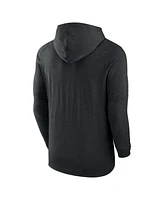 Nike Men's Heather Black Arizona Diamondbacks Authentic Collection Tri-Blend Performance Pullover Hoodie