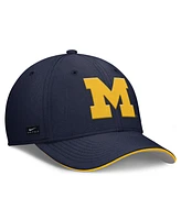 Nike Men's Navy Michigan Wolverines 2025 Dugout Coaches Rise Swoosh Performance Flex Hat