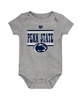 Outerstuff Newborn Navy Penn State Nittany Lions Sunday Comics Bodysuit 3-Pack