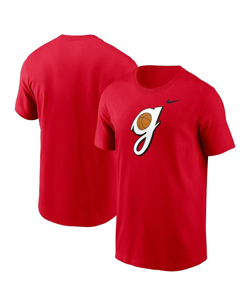 Nike Men's Red Georgia Bulldogs Basketball Logo T-Shirt