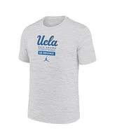 Jordan Men's White Ucla Bruins Campus Center Block Velocity Performance T-Shirt