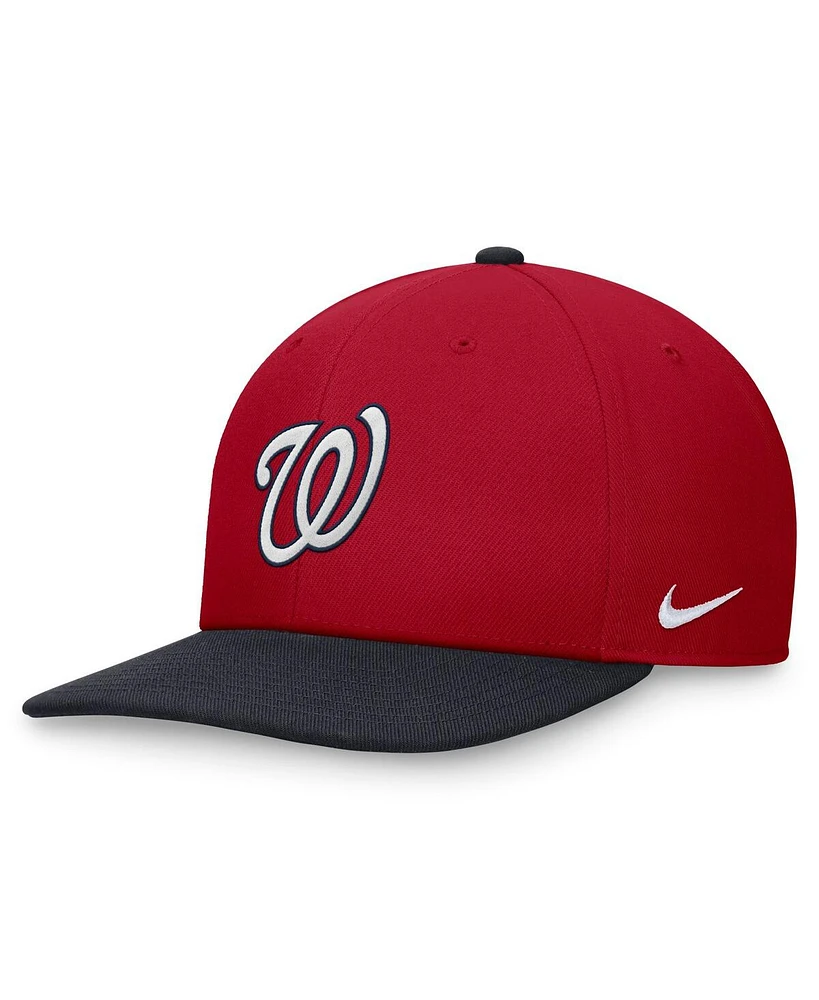 Nike Men's Red/Navy Washington Nationals Two-Tone Snapback Hat