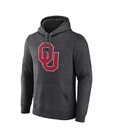Fanatics Men's Charcoal Oklahoma Sooners Primary Logo Pullover Hoodie