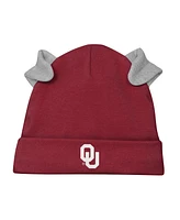 Outerstuff Baby Boys and Girls 3-Piece Crimson/White Oklahoma Sooners Dream Team Raglan Long Sleeve Bodysuit, Hat Pants Set