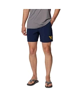 Columbia Men's Navy West Virginia Mountaineers Pfg Terminal Roamer Omni-Shade Stretch Shorts
