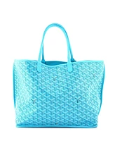 Pre-Owned Goyard Pm Anjou Reversible Tote Embroidered Coated Canvas
