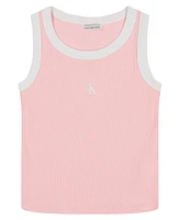 Calvin Klein Big Girls Contrast Rib Tank Top