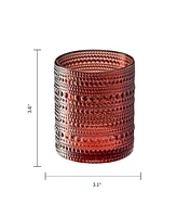 The Wine Savant Khen Hobnail Beaded Highball Tumbler, Set of 6