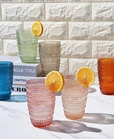 The Wine Savant Khen Beaded Highball Tumbler, Set of 6
