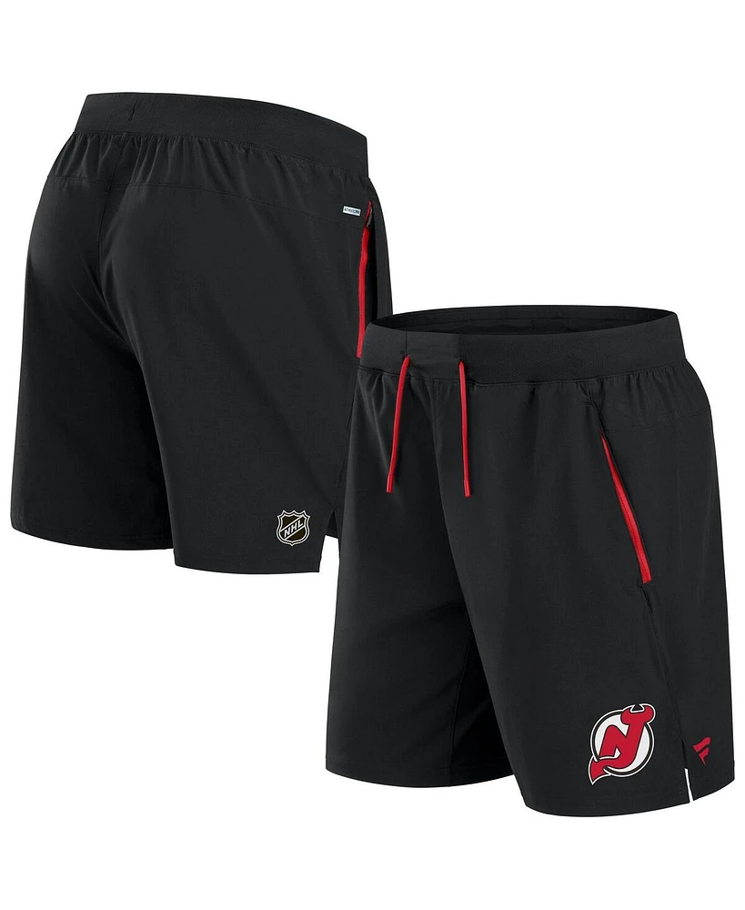 Fanatics Men's Black New Jersey Devils Authentic Pro Rink Performance Shorts