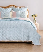 Greenland Home Fashions Ruffled Shabby Chic 3-Pc. Quilt Set, Full/Queen