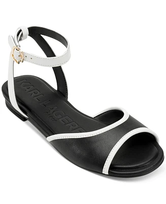 Karl Lagerfeld Paris Cabria Ankle-Strap Flats