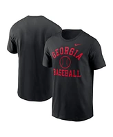 Nike Men's Black Georgia Bulldogs Essential Baseball Arch T-Shirt