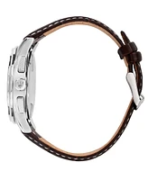 Maserati Men's Chronograph Brown Leather Watch, 42mm