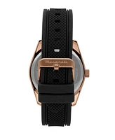 Maserati Men's Date Black Silicone Watch, 43mm