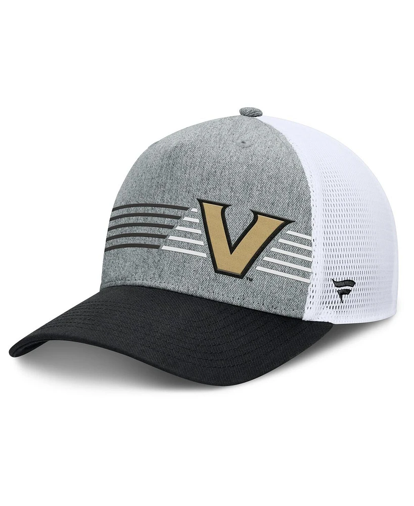 Fanatics Men's Heather Gray/Black Vanderbilt Commodores Profile Trucker Adjustable Hat