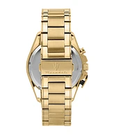 Maserati Men's Chronograph Gold Metal Band Watch, 45mm
