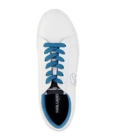 Karl Lagerfeld Paris Men's Tumbled Leather Karl Head Patch Sneakers