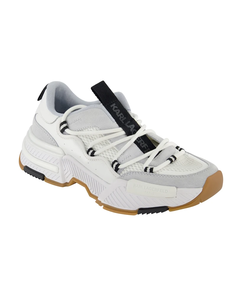 Karl Lagerfeld Paris Men's Criss Cross Lace Up Chunky Sole Sneakers