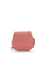 Pre-Owned Chloe Small Marcie Nude Crossbody Bag Leather