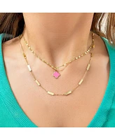 The Lovery Bubblegum Pink Clover Charm 14K Gold - 10 millimeters