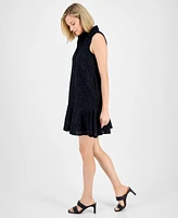 Robbie Bee Women's Cotton Sleeveless Eyelet Shift Dress