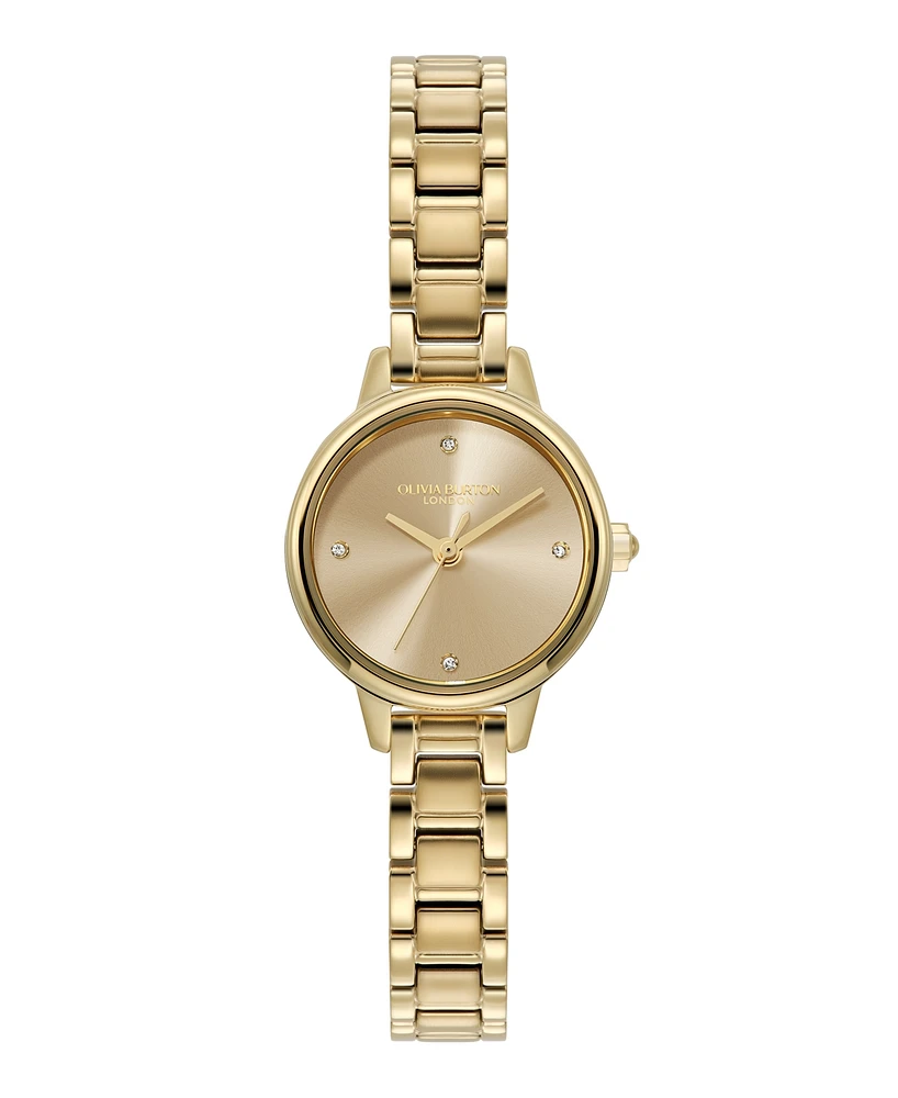 Olivia Burton Women's Mini Classic Gold Tone Stainless Steel Bracelet Watch, 23mm