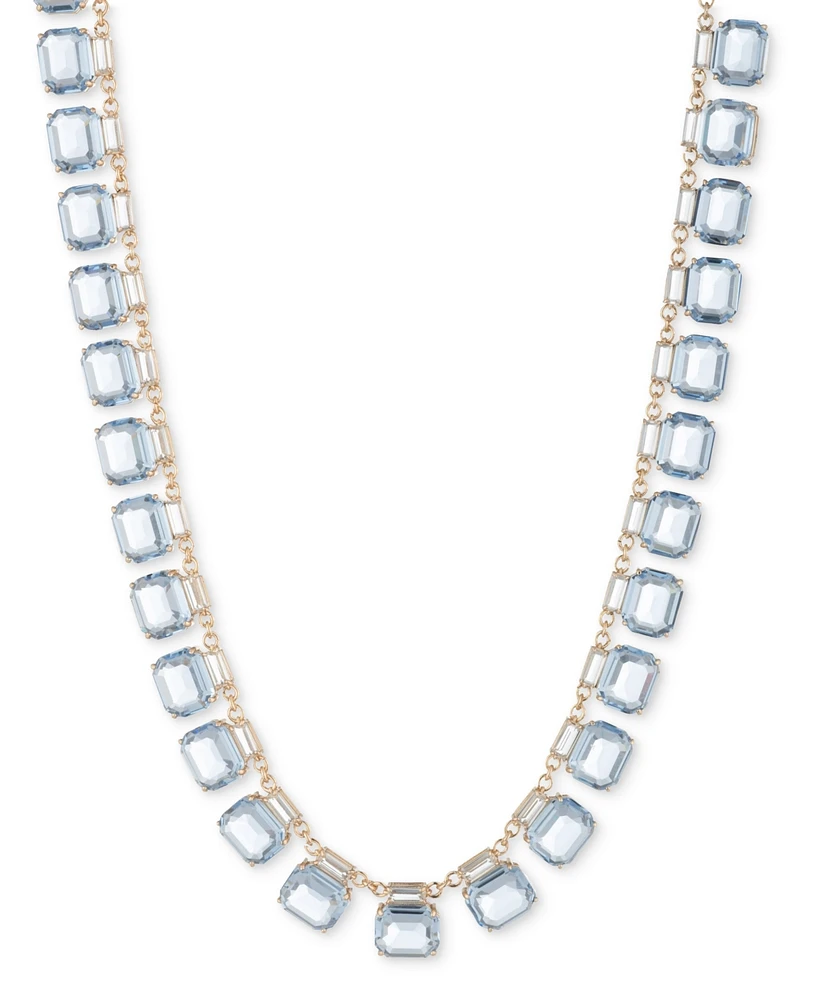 Lauren Ralph Lauren Gold-Tone Crystal Collar Necklace, 16"