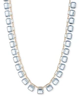Lauren Ralph Lauren Gold-Tone Crystal Collar Necklace, 16"