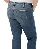 Silver Jeans Co. Plus Elyse Mid Rise Comfort Fit Ankle Straight