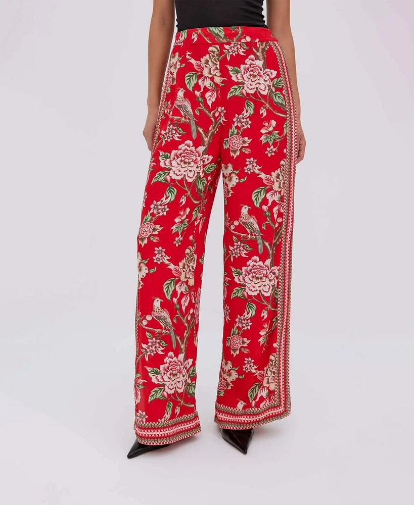 Raishma Studio Women's Hallie Red Trousers
