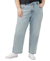 Silver Jeans Co. Plus 90s High Rise Relaxed Straight Leg