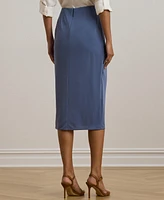 Lauren Ralph Lauren Women's Ring-Trim Stretch Jersey Pencil Skirt