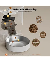 Automatic Cat Feeder Timed Cat Feeders with 180-Day Battery Life,Cat Food Dispenser for Dry Food Fresh,1-6 Meals Per Day,Auto Pet Feeder for Cat&Dog,W