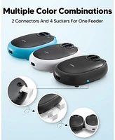 Automatic Cat Feeder,48-Hour Timer Cat Bowl with Ice Gel Pack Refrigeration Function,Perfect for Puppies and Kittens in Yogurt,Can,and Wet Food Feedin