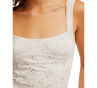 Free People Women's Full Bloom Eyelet Tank Top