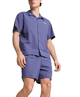 Puma Men's Relaxed-Fit 6" Seersucker Shorts