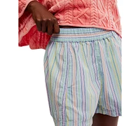 Free People Women's Get Striped Pull On Shorts