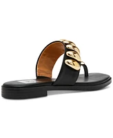 Dv Dolce Vita Women's Moon Embellished Thong Slide Flat Sandals