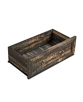 Farmhouse 8 Drawers Dresser Chests for Bedroom, Wood Rustic Wide Chset of Drawers,Storage Dressers Organizer for Bedroom, Living Room,Hallway