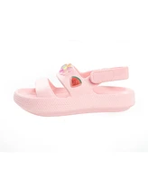 Bebe Little Girls Cute and Comfortable Summer with Charms Sandals
