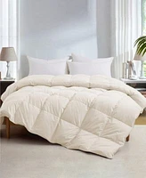 Unikome Luxurious Comfort Cotton Goose Down Feather Comforter