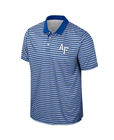 Colosseum Men's Royal Air Force Falcons Striped Polo Shirt