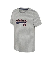Colosseum Big Boys and Girls Heather Gray Auburn Tigers Airball Baseball T-Shirt