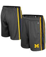 Colosseum Big Boys and Girls Charcoal Michigan Wolverines Ripple Shorts