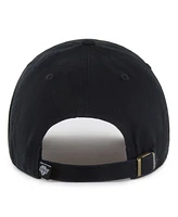 '47 Brand Men's Black Los Angeles Kings Core Logo Clean Up Adjustable Hat
